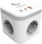 Fellowes Priza pentru incarcare Filex Power Cube Fellowes, tip F, alb 100137168