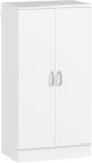 HomCom Dulap pentru Pantofi cu 6 Rafturi Ajustabile din Lemn 55x35x108 cm Alb | Aosom Romania (837-626V00WT) Pantofar