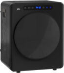 HOMCOM Uscător de rufe cu evacuare, uscător de rufe electric 1000 W 4 Kg, 6 moduri de uscare, timer, oțel inoxidabil, negru | Aosom Romania (B61-010V90BK)