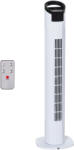 HomCom Ventilator tip Coloana Turn cu Telecomanda si Oscilatie, 3 Functii 3 Viteze, Timer 7.5 Ore, Ф20x78.5cm | Aosom Romania (824-017V90) Ventilator