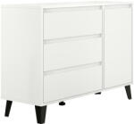 TEMPO KONDELA Komód, Fehér, Bogan New 1D3S