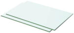 vidaXL 2 db Átlátszó Üveg Paneles Polc 50x25 cm