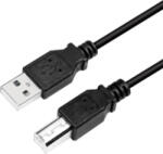 LogiLink Cablu USB 2.0 A la B, LogiLink, 5m, negru, set 2x male (cu0009b)