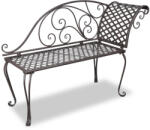 vidaXL barna antik acél kerti pad 128 cm