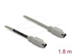 Delock PS/2 kábel 1, 8 m szürke (87235) (87235)