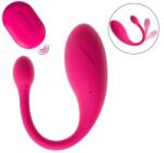  Ou Vibrator Koral, Remote Control, 10 Moduri Vibratii, Silicon, USB, Roz