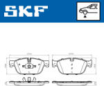 SKF Set placute frana fata SKF VKBP80269E