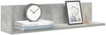 vidaXL 2 db Betonszürke Szerelt Fa Fali Polc 75x16, 5x16, 5 cm