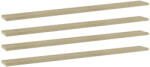 vidaXL 4 db Sonoma-Tölgy Színű Forgácslap Könyvespolc 100x10x1, 5 cm