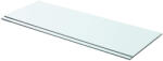 vidaXL 2 db Átlátszó Üveg Paneles Polc 70x25 cm