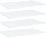 vidaXL 4 db Fehér Szerelt Fa Könyvespolc 60x40x1, 5 cm