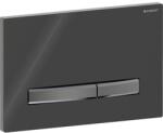 Geberit Sigma 50 működtetőlap 2 mennyiséges öblítéshez Easy-To-Clean bevonattal, fekete, króm (GE-115.671.DW.2)