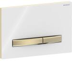 Geberit Sigma 50 nyomólap 2 mennyiséges öblítéshez, sárgaréz, fehér (GE-115.672.11.2)