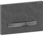 Geberit Sigma 50 működtetőlap, 2 mennyiséges öblítéshez, fekete króm, mustang szürke (GE-115.671.JM.2)