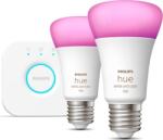 Philips Hue White and Color Ambiance izzó készlet 9W 1100lm 6500K E27 - RGBW (929002468810)