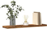 vidaXL 4 db Antik Fa Színű Szerelt Fa Fali Polc 40x20x1, 5 cm