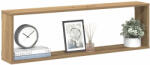 vidaXL 2 db Kézműves Tölgyszínű Szerelt Fa Fali Kockapolc 100x15x30 cm