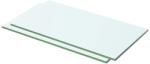 vidaXL 2 db Átlátszó Panel Üvegpolc 50x20 cm