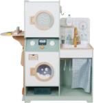 Ginger Home Дървен игрален комплект 3 в 1 Ginger Home - Пералня, С мивка и сушилня (W10L030)