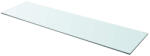 vidaXL 110x30 cm Átlátszó Panel Üvegpolc