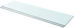 vidaXL 2 db Átlátszó Üveg Paneles Polc 110x30 cm