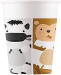  Állatos Zoo papír pohár 8 db-os 200 ml FSC (PNN96599) - aprotalpak
