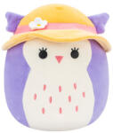 Jazwares Squishmallows: Holly bufnița mov cu șapcă de soare 20 cm (SQCR05400)