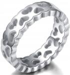  Üreges Szív Gyűrű Ezüst/67mm KP-16848