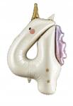 Party Deco Unikornis alakú fólia lufi 4 Születésnap