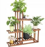  Virágtartó fa, virágtartó állvány barna 96cm (AW-7KHJ03-A)