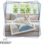  Aqua macskafekhely takaró elegáns puha 50x60 3D applikációkkal (3C2B-14588_20250714145220)