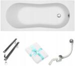 Cersanit Nike Cersanit téglalap alakú akril kád 170x70 lábszifon törölköző (S301-249)