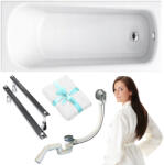 Cersanit Téglalap alakú akril kád Cersanit Nao 160x70 lábszifon törölköző (S301-243)