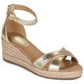 Tommy Hilfiger Éktalpú szandálok MID WEDGE ESPAD X CROSS GOLD Arany 40