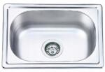 Kuchinox Acél mosogató Inox Mini Skm 010T 48x35 cm, Szifon mellékelve (SKM010T)