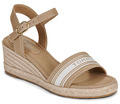 Tommy Hilfiger Éktalpú szandálok MID WEDGE ESPAD WEBBING Bézs 40