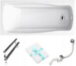 Cersanit Téglalap alakú akril kád Cersanit Lana 150x70 lábszifon törölköző (S301-161)