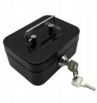 SATIS Fém Pénzkazetta persely Bankjegy Széf Kulcsok Kulcs Széf (EB750)