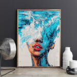 Pictorul Fericit Sea woman - Pictură pe numere Panza pictura
