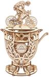 UGears Puzzle 3D, Automaton Cyclist, Ugears, lemn, 189 piese