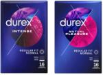 Durex Pachet Prezervative Durex Mutual Pleasure 16 bucati + Intense Orgasmic 16 bucati