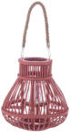 Bizzotto Felinar bambus roz sticla Belem Ø25x25h (0141374X)