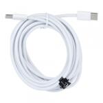  Cablu Date si Incarcare USB-C - USB-C OEM HD26, 30W, 3m, Alb - typec