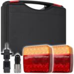 Kamar Set de lampi stop, triple cu magnet Wireless, 5 functii, 10 x 10.05cm, 12V (L2417-WL)
