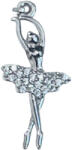 Flippy Pandantiv, Jolie Silver, Argint 925, Model Balerina cu Zirconii, 27 x 10 mm, 1.1 g (teo-06641)