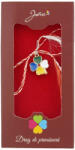 Flippy Martisor Pandantiv, Jolie, Drag de Primavara, Model Trifoi Color, Rosu Negru (teo-165802)