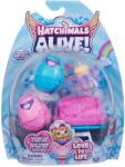 Spin Master Set Hatchimals Alive roz cu 2 figurine surpriza si accesorii (6067740) Figurina