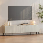 [en. casa] Comoda TV Nand 180x35x51 cm, culoare nisip, 4 usi, [en. casa] (89876147)