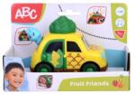 Simba Toys Masinuta muzicala ABC Fruit Friends Ananas 12 cm pentru bebelusi (204112009_ANANAS)