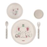 reer Set vesela copii 5 piese Reer Growing din materiale naturale, fara BPA (RE22020) Tacam